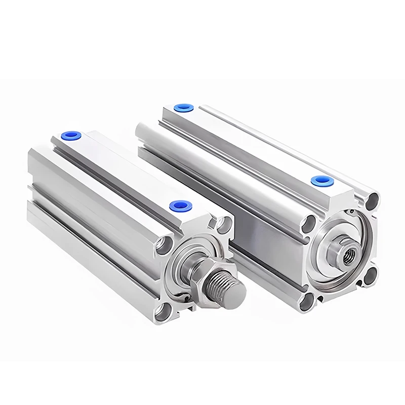 Thin Long Stroke ACQ Pneumatic Cylinder With Magnetic  ACQ32/40/50/63-110 120 130 140 150-S-B Aluminum Alloy Male Female Thread