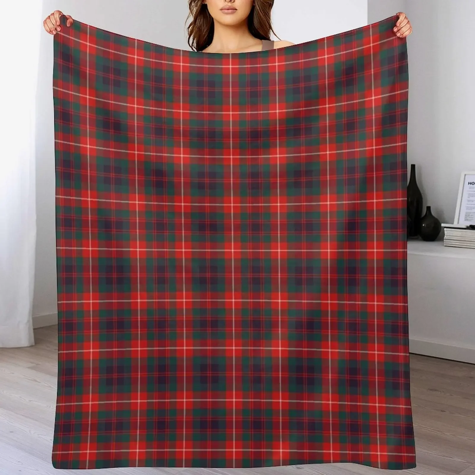 Clan Fraser of Lovat Tartan Throw Blanket Plaid on the sofa Sleeping Bag Cute Plaid Blankets