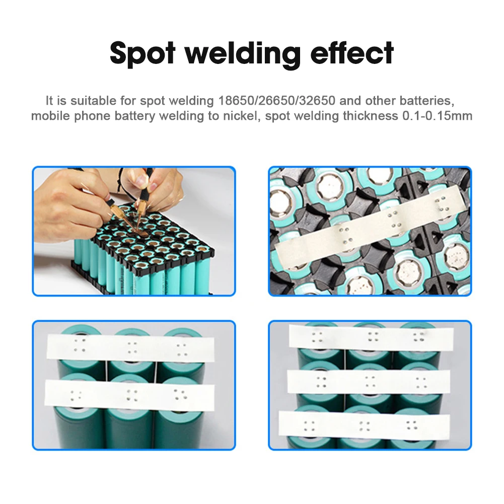 8000W Electric Automatic Spot Welder DIY Low Resistance Welding Pen for 18650 Battery 0.1-0.3mm Nickel Strip ABS Housing