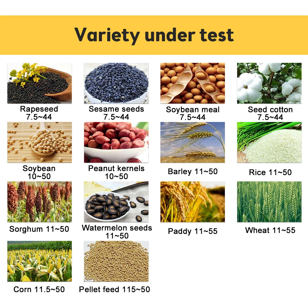 Digital Moisture Meter Cereal Moisture Meter AR991 Smart Sensor For Use In Corn Wheat Rice Grains Wheat Flour Monkfish Seed