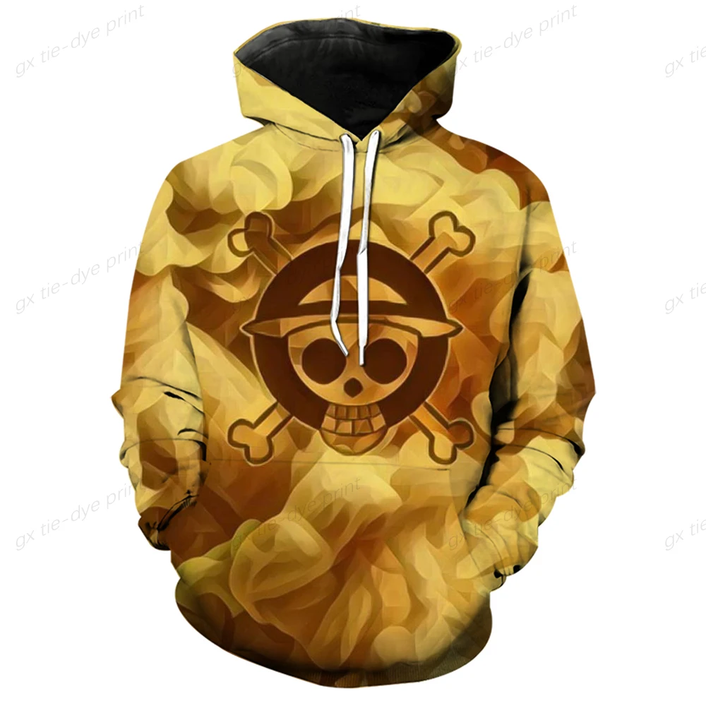 2 To 14 Years Kids Hoodies One Piece 3D Print Hoodie Sweatshirt Boys Girls Anime Cartoon Jacket Children Clothes