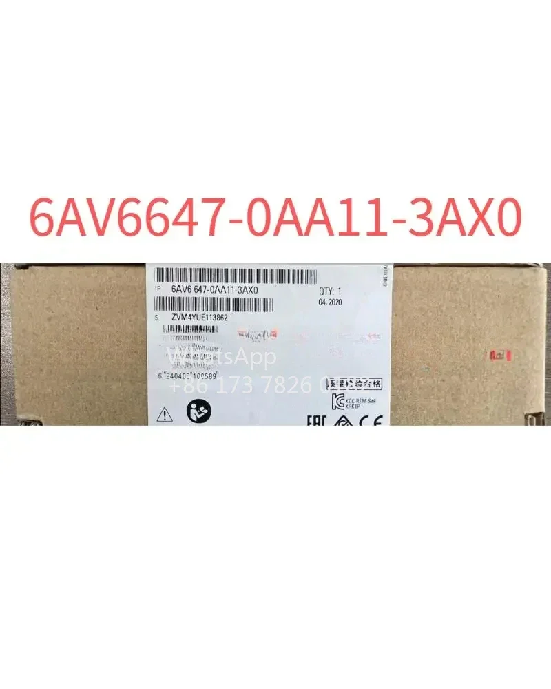 6AV6647-0AA11-3AX0 6AV6647 0AA11 3AX0 Novo módulo