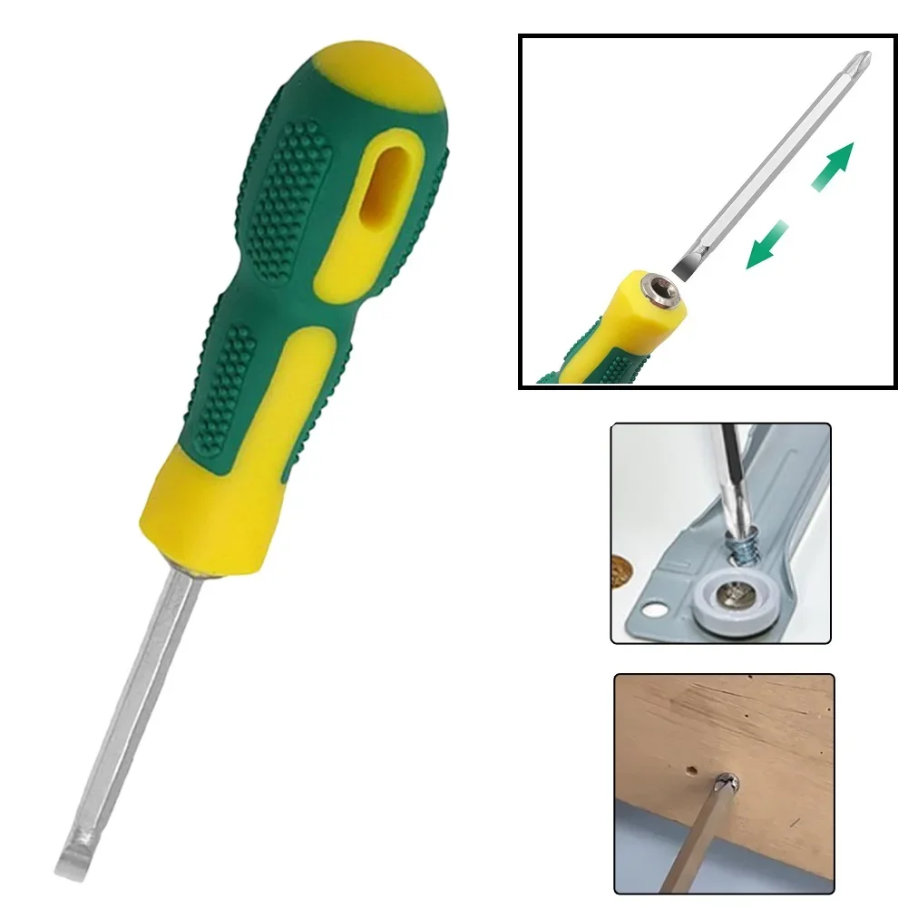 Cross ScrewDriver Screwdriver Hand Tool Accessories Dual Glove Box Interchangeable Long Slotted Backpack Kitchen Drawer