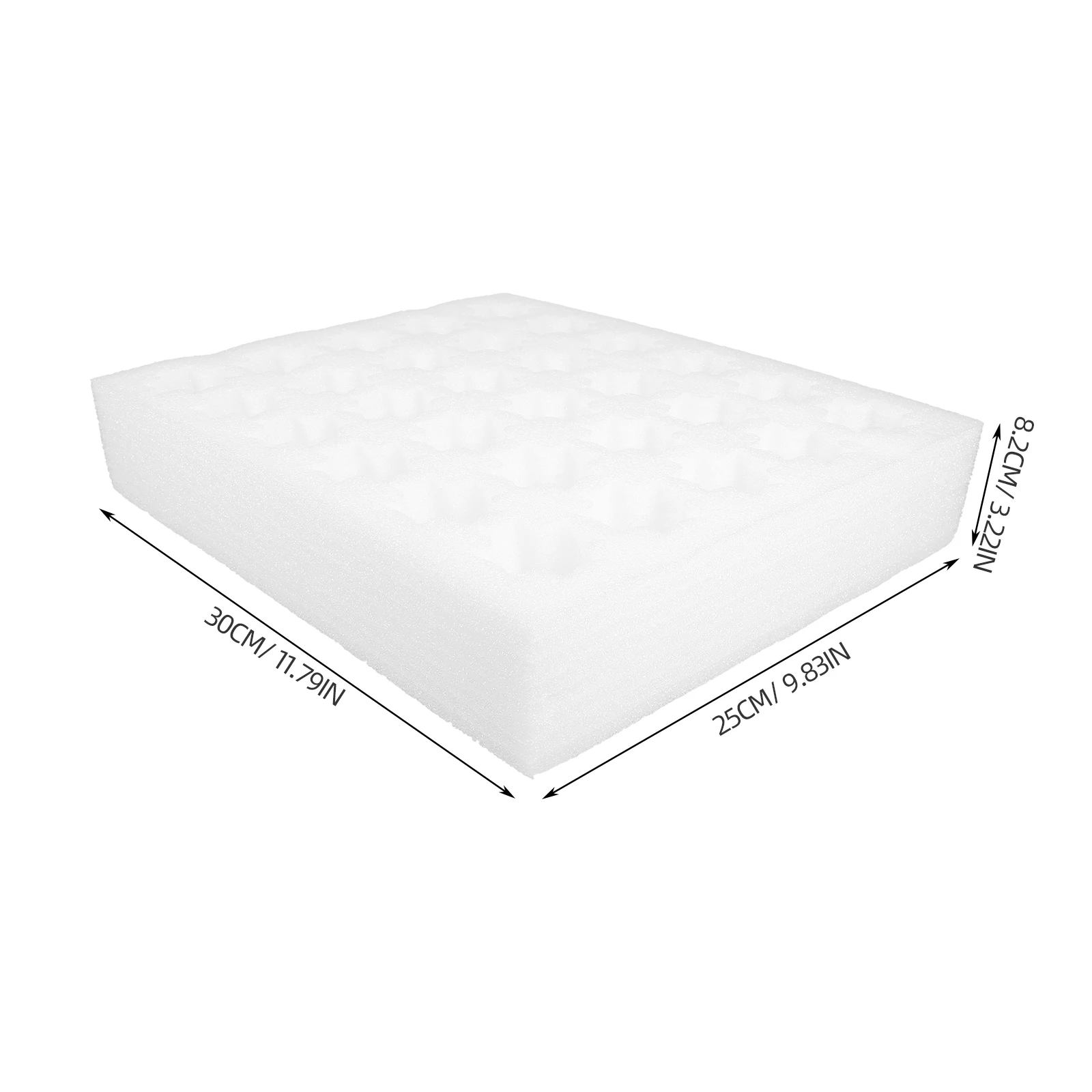 Foam Eggs Carrying Tray 2 Pack White Shock Resistant Egg Container for Delivery Reusable Protective Holder Stackable Outdoor Use