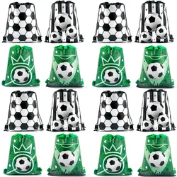 Small Sport Drawstring Soccer Bags Gift Bag Football Sport Themed Birthday Party Favors Goodie Bag Packaging for Kids Party Gift