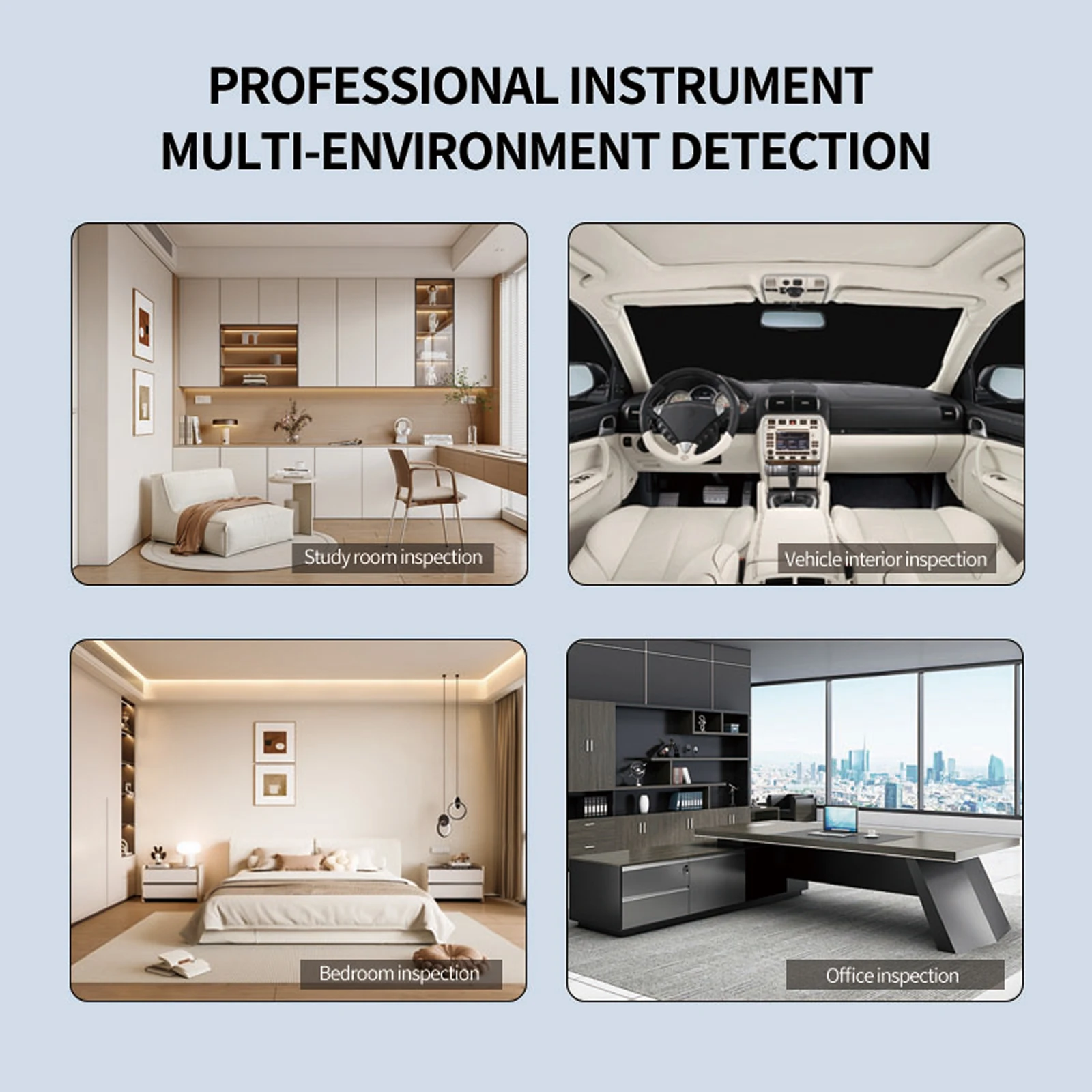 2025 New 5-in-1 Air Quality Monitor with WiFi CO2 HCHO TVOC Temperature Humidity Tester Formaldehyde Monitor For Home Office Car