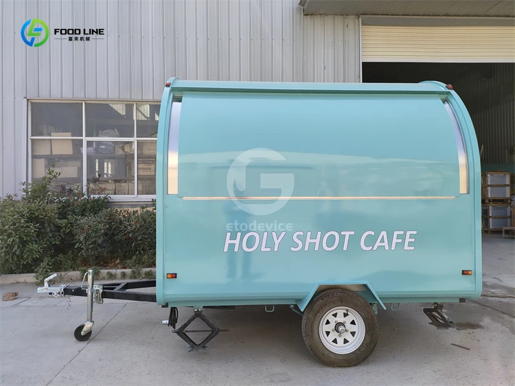 مصنع عالي الجودة مخصص مقطورة امتياز الطعام للبيع شاحنة الوجبات السريعة المتنقلة أوروبا