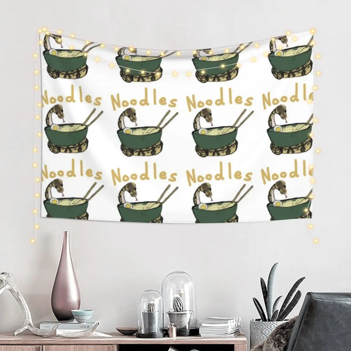 Ball Python Noodles Tapestry Wall Decorations Aesthetic Room Decors Tapestry