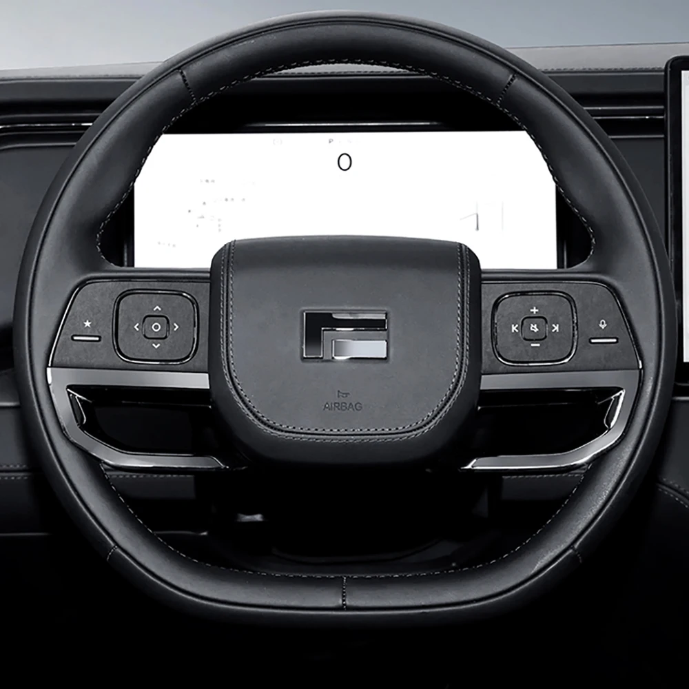 

Аксессуары для стайлинга автомобилей, панель кнопок на руле, замшевая декоративная наклейка, подходит для 2024 2025 BAIC JISHI Rox 01 Polestone 01