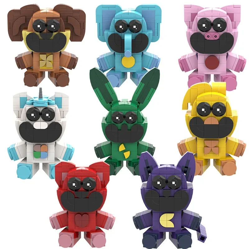 Smiling Critters Building Blocks Smiling Critters Dogday And Catnap Block Set Cat Nap Dog Day Catnat Figure Birthday Gift