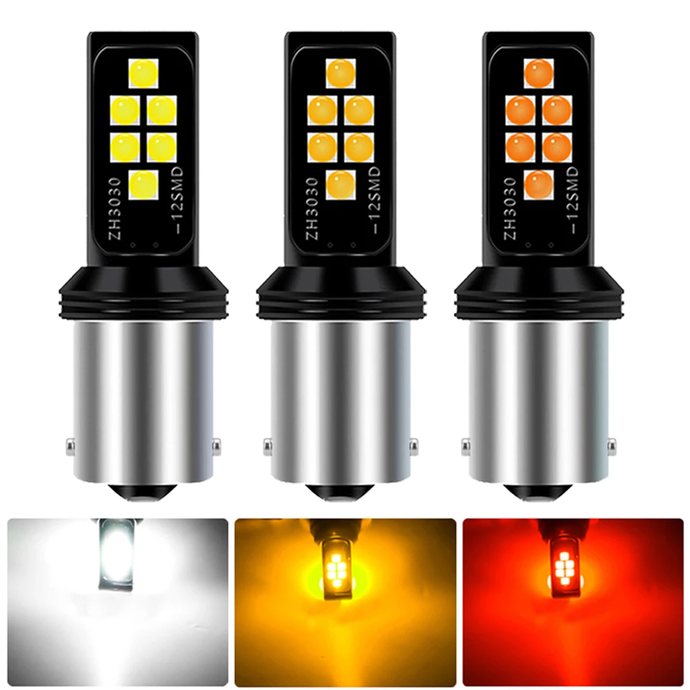 2x P21W LED Lamba 1156 BA15S 1157 BAY15D LED Ampul Araba Ters Işık BMW E46 E34 E53 X5 E70 E90 E36 E60 E39 F10 E30 F20 E92