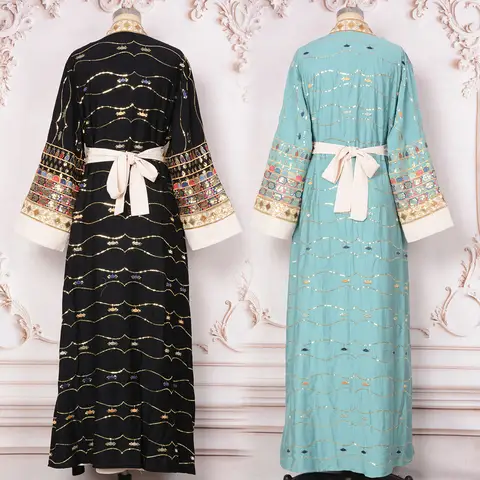 Lyxig Khaleeji Kvinnor Takchita Kaftanklänning 2-delat Set, Broderi & Tofs Kvällsfest Ramadan Eid Bröllop Arabisk Marockansk Klänning 10 best sales Marockansk brudklänning - №1