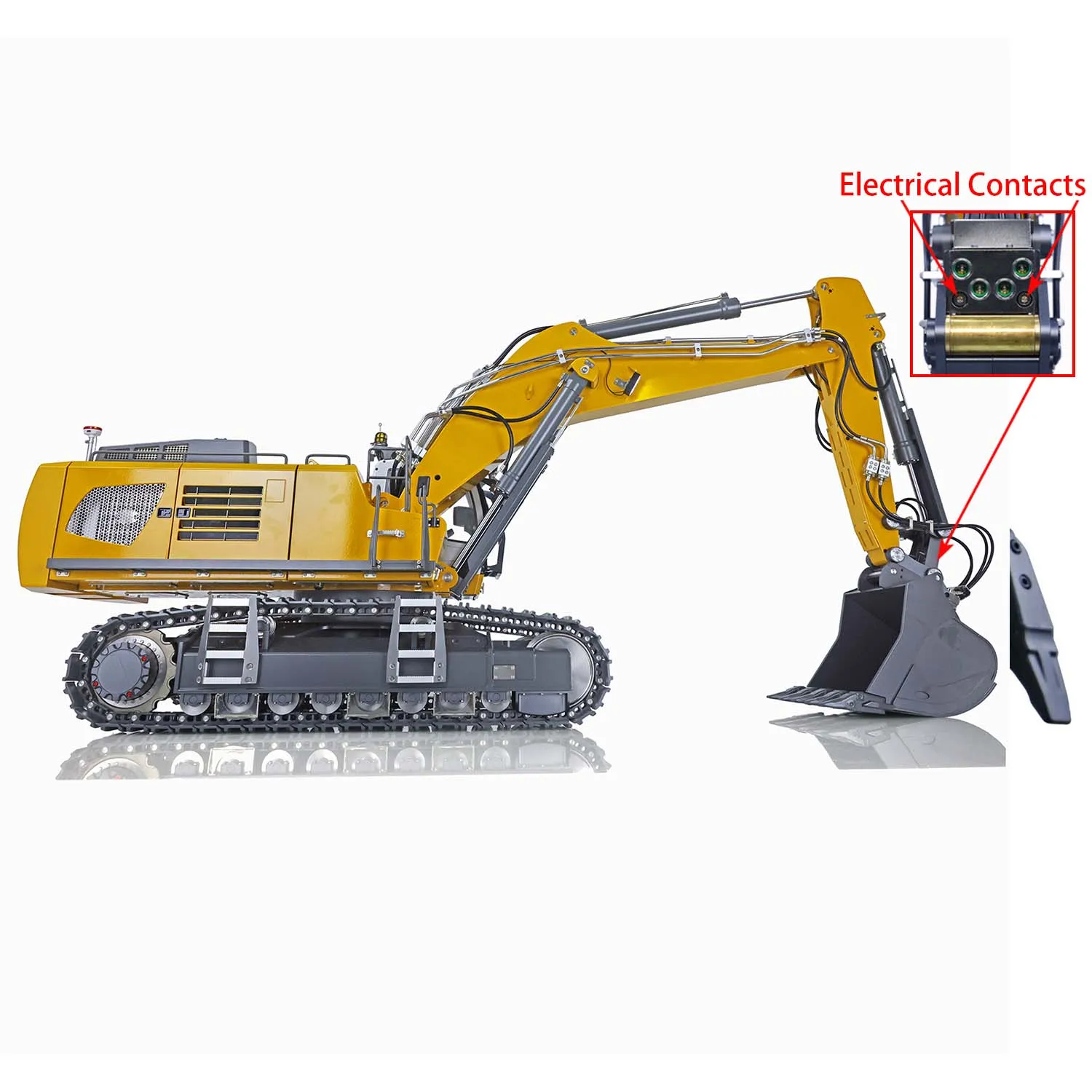 In Stock KABOLITE 1/14 Remote Control Hydraulic Excavator K970 100S Pro RC Car Digger with Light Sound Smoke Group Model TH22669