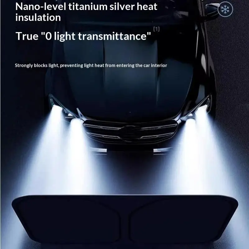 1 Stück Sonnenschutz für die Vorderseite, Sommer-Fensterblende, Schutz für das Auto, faltbare Sonnenblende, kühler UV-Schutz, Zubehör. – Detail 13
