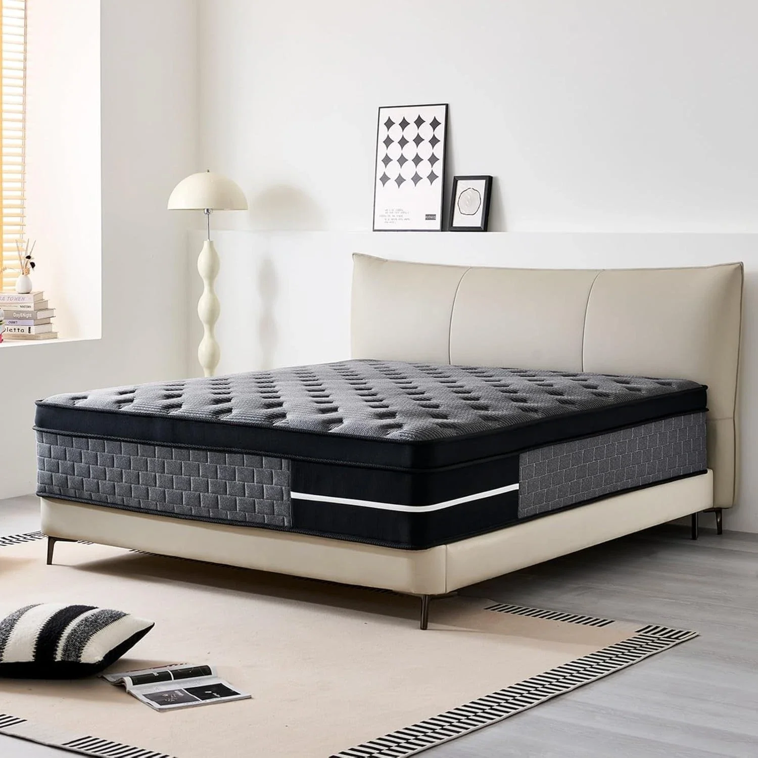 Factory Wholesale Popular 5 Star Hotel 14-Inch Sleeping Memory Foam Pocket Spring Hybrid Mattress for Bedroom Hospital Use