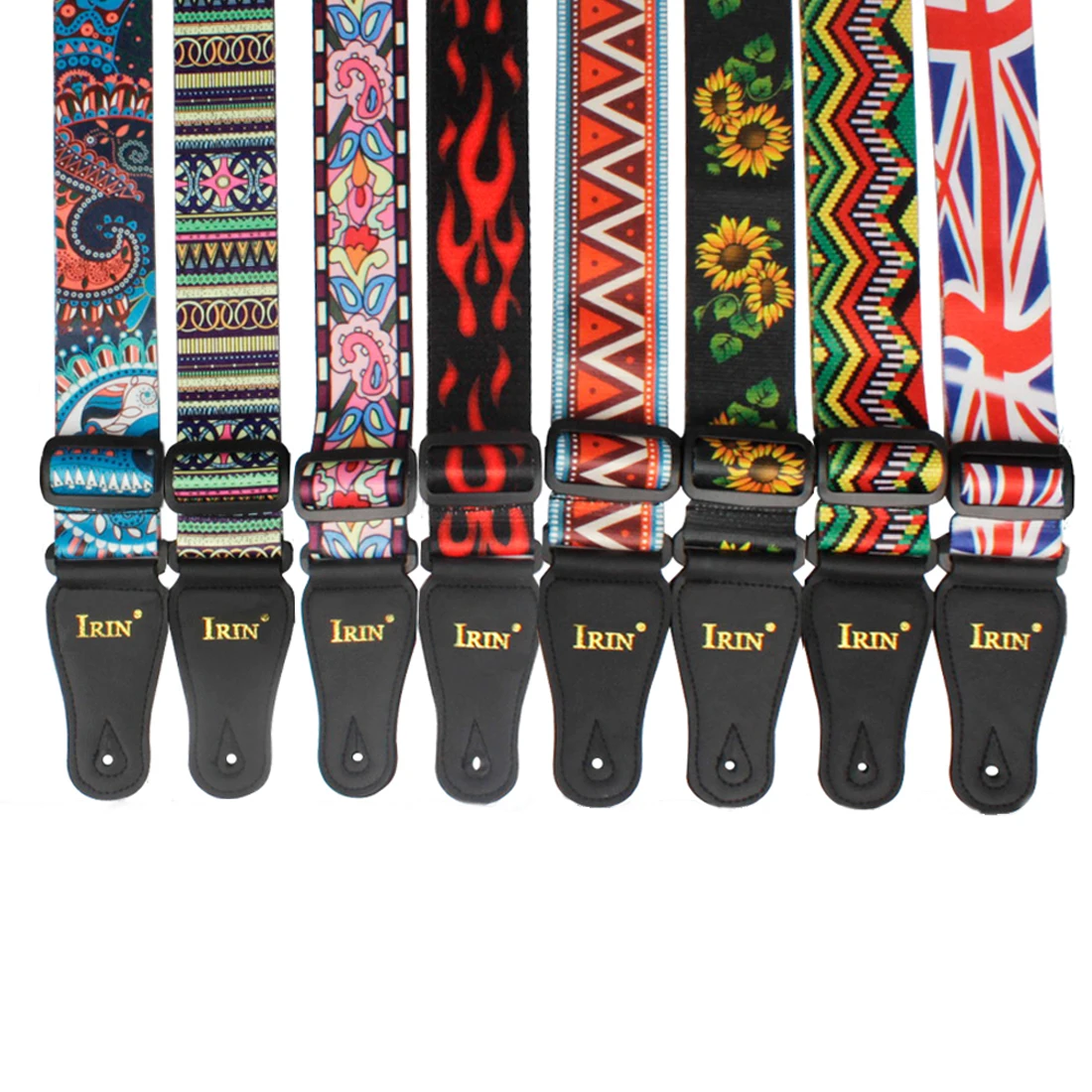 Guitar Strap Adjustable Pure Cotton Guitar Straps Multi-Color Guitar Belts for Bass Acoustic Electric Guitar Accessories Parts