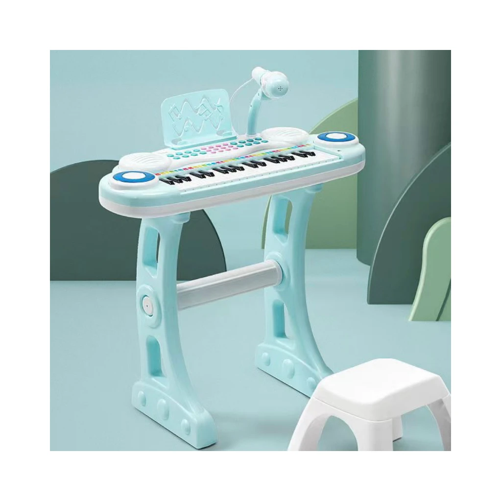 37-key medium-sized piano with microphone and chair children\'s electronic piano beginner multi-purpose instrument home piano