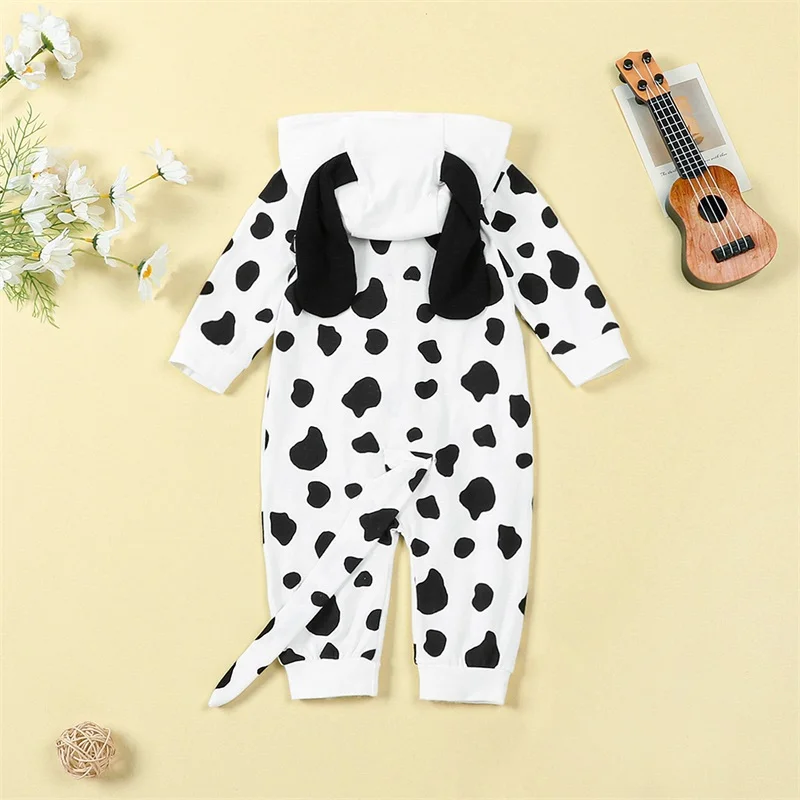 Baby Christmas Costume Cute Animal Outfit Funny Dalmatian Christmas Gifts for Newborn Infant Toddler