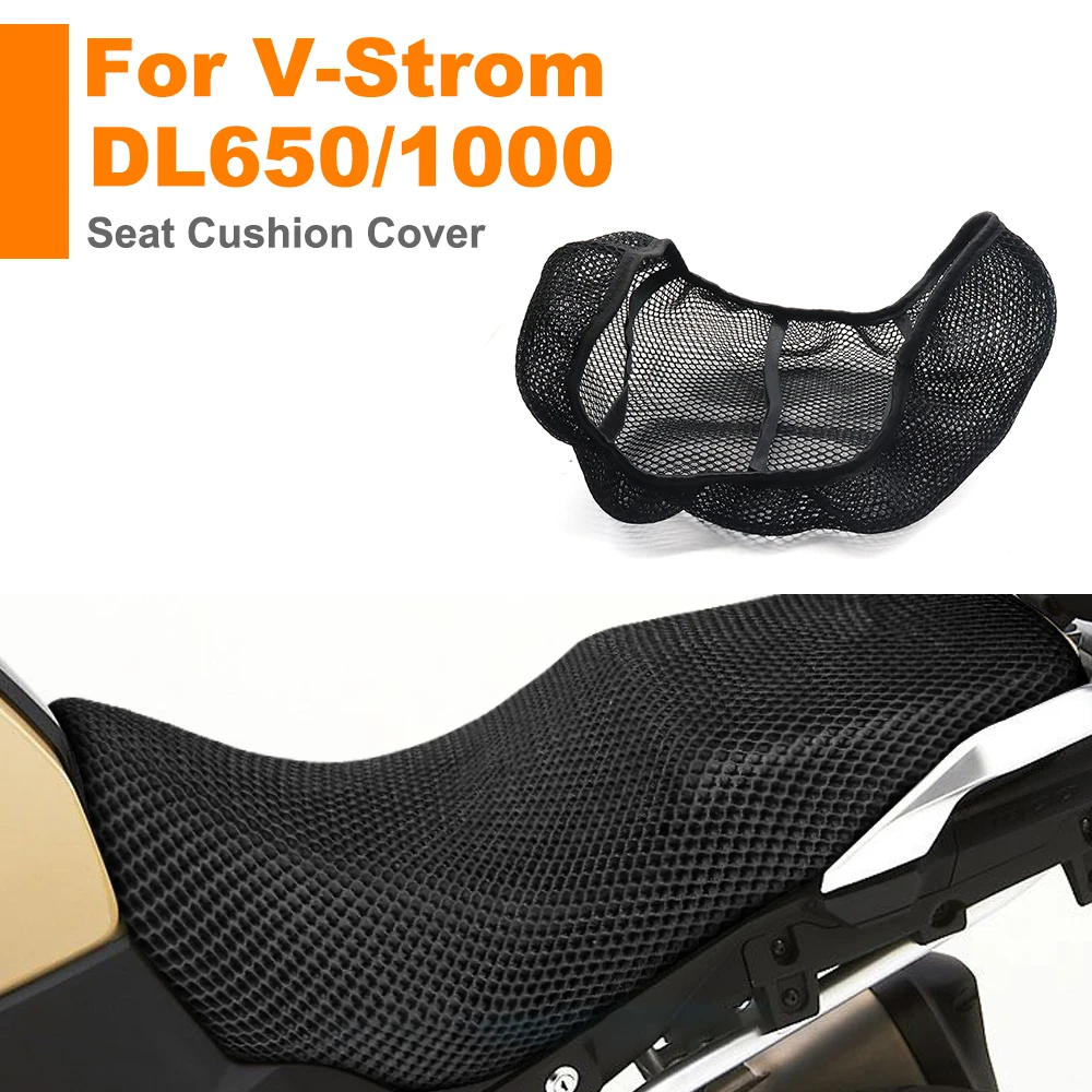 For Suzuki V-Strom DL250 DL650 DL1000 Motorcycle Protecting Cushion Seat Cover Breathable Comfortable 3D Mesh Seat Cover