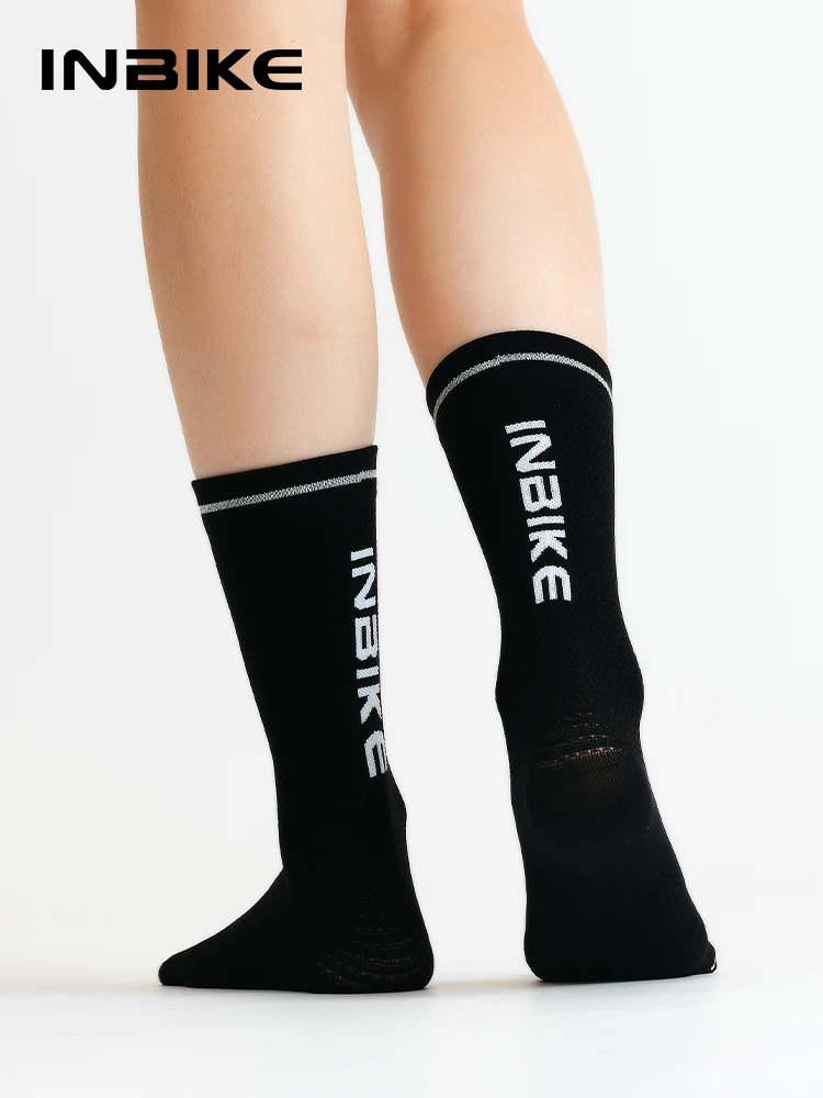 AliExpress INBIKE Cycling Socks Unisex Road MTB Sport Socks Spring Summe Trendy Breathable High-Elasticity Wear-Resistant Mid-Calf Socks