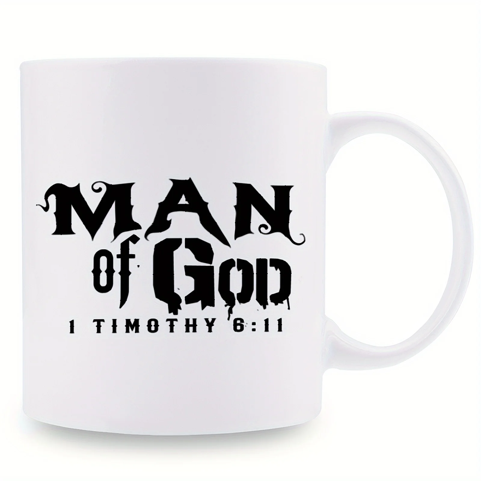 

1 шт., мужская кофейная чашка уровня 3А со Священным Писанием, God'S Man-1 Timothy 6:11, кружка, керамическая чашка на 11 унций, подарочная кофейная чашка, декоративная Cu