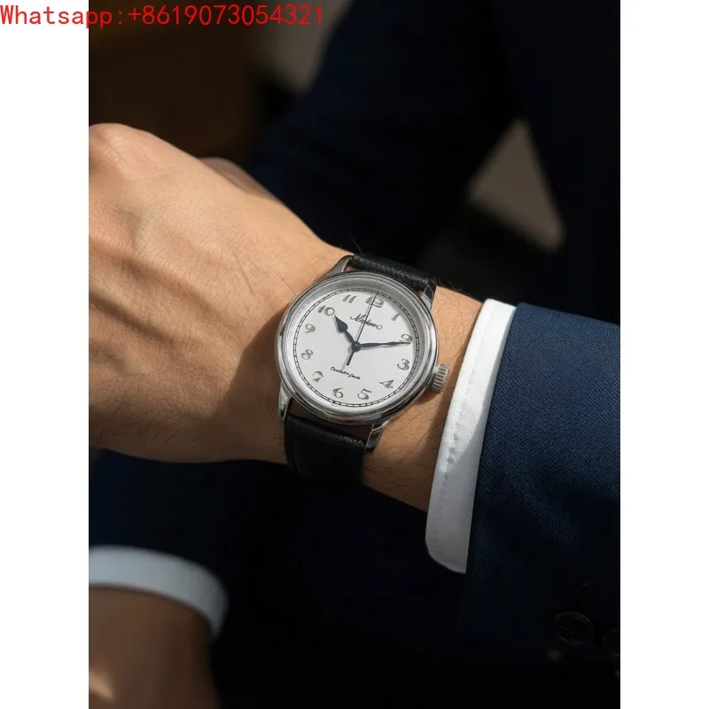 The Great Qin Empire Natural Fritillary Manual Mechanical Watch Male Sapphire Waterproof view 3