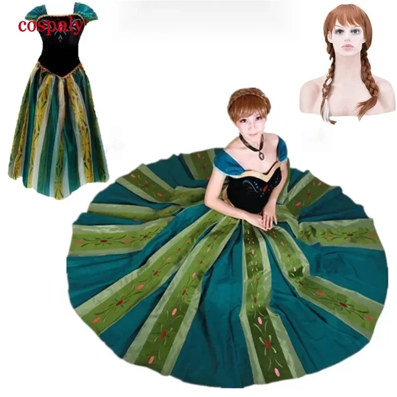 

♥Halloween Cosplay Costume Elsa&Anna Birthday Ice Snow Queen Party Carnival Dress Lad Prop New 2026 Topspeed Cos