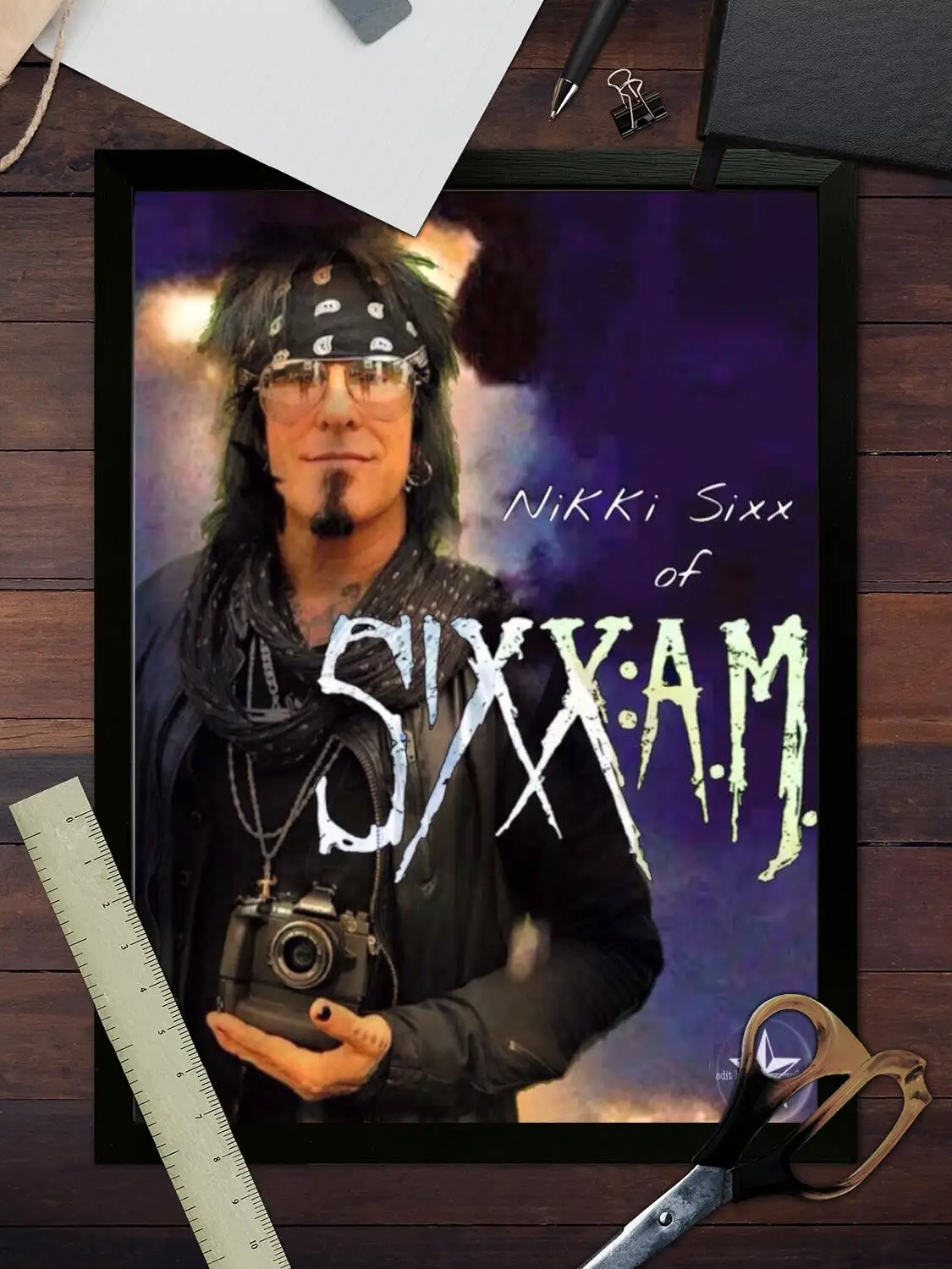 ملصق فني من القماش nikki sixx وطباعة صورة فنية جدارية، ملصقات ديكور غرفة نوم عائلية حديثة، لوحة زخرفية