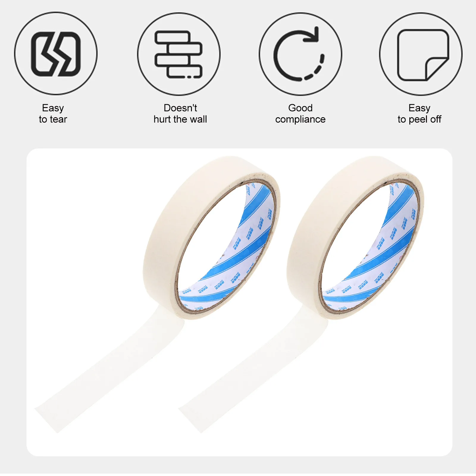 

10Pcs Writable Masking Tapes Strong Self-Adhesive Art Tapes for DIY Stationery Decorating Wall Painting Craft Supplies