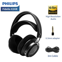 Philips Fidelio X2HR HiFi Wired Gaming Headphone with Mic Stereo Sound Double Layered Earmuffs Headset for Computer Music Gaming