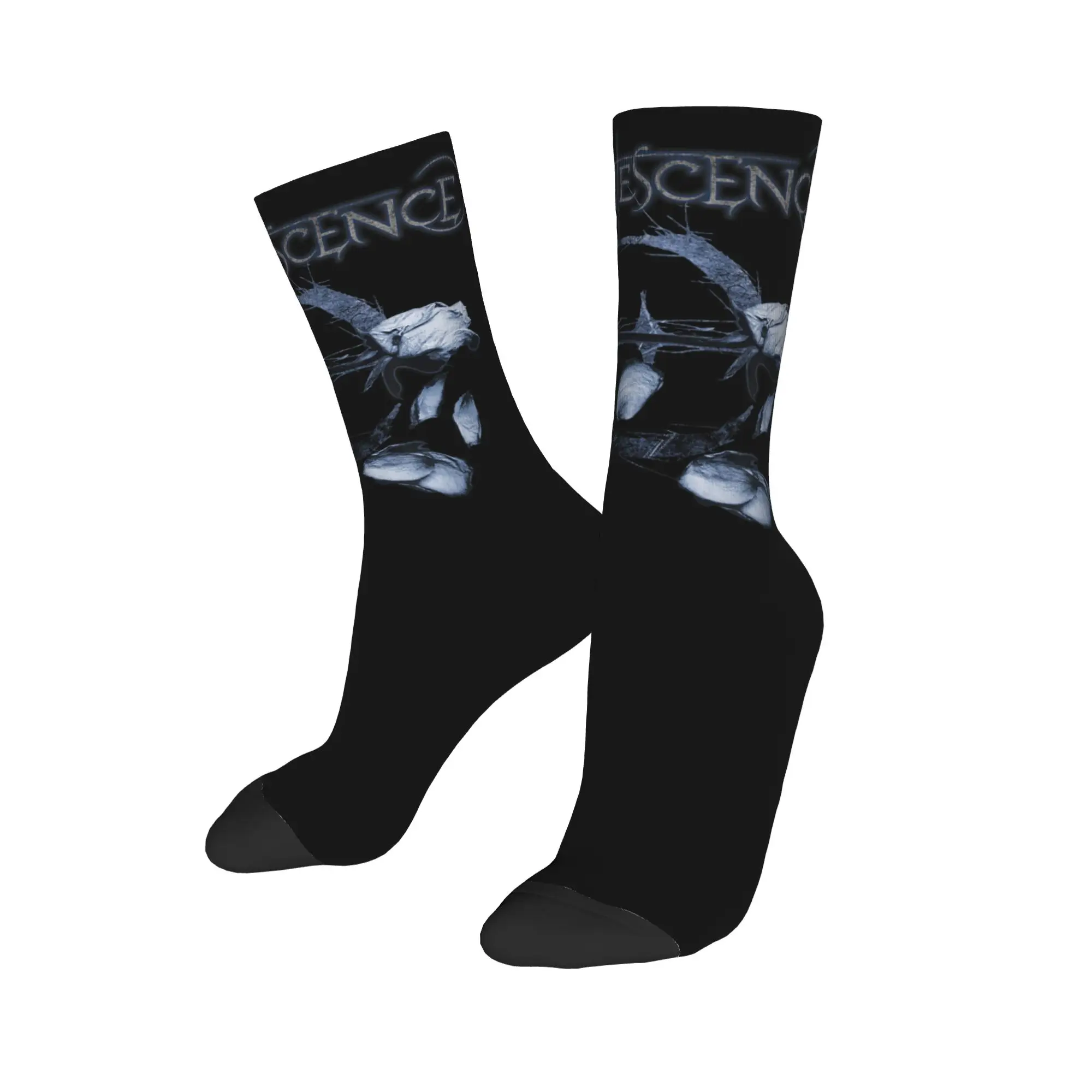 Happy Funny Male Men Socks Hip Hop Evanescence Logo Box Sock Polyester  Graphic Women's Stockings Spring Summer Autumn Winter