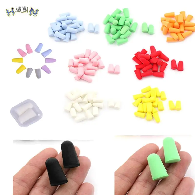 

20PCS/10Pairs Soft Tapered Foam Ear Plugs Travel Sleep Noise Prevention Earplugs Noise Reduction Travel Sleeping