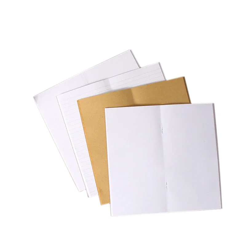 1pcs/lot 21*11cm Travel Notebook Blank Kraft Paper Book Diary Notebook Standard Style  Stationery