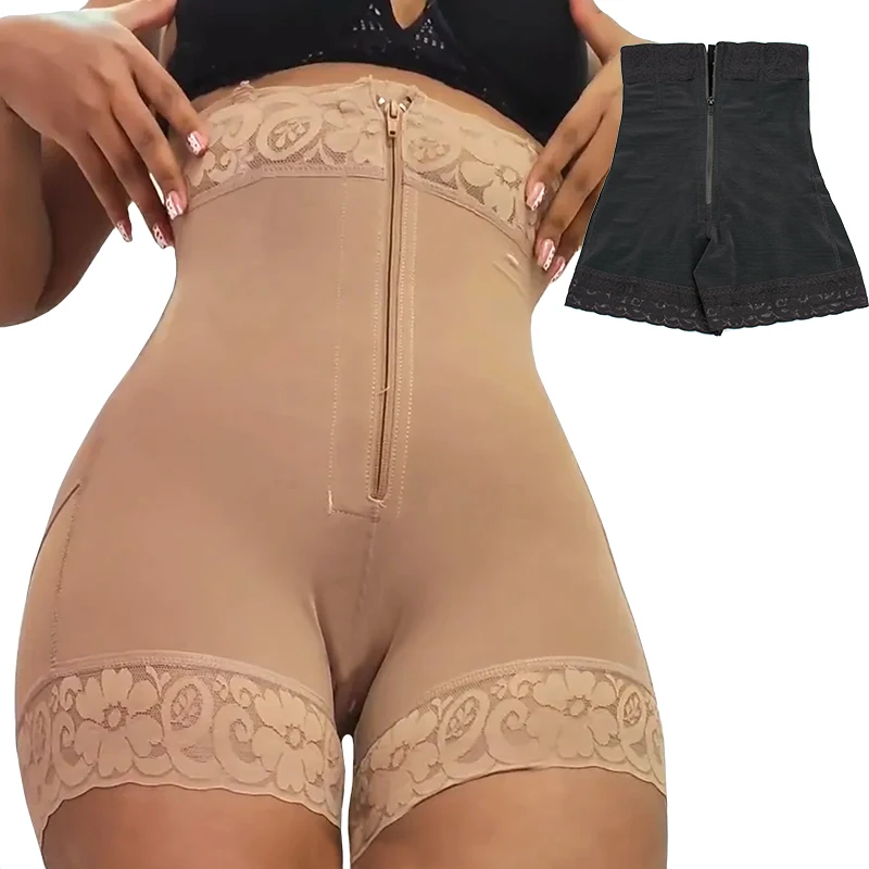 

High Waist Control Panties Faja Girdles Shaper Sculpting Body Tights Plus Size Tummy Waist Reduction Shorts Female Underwear