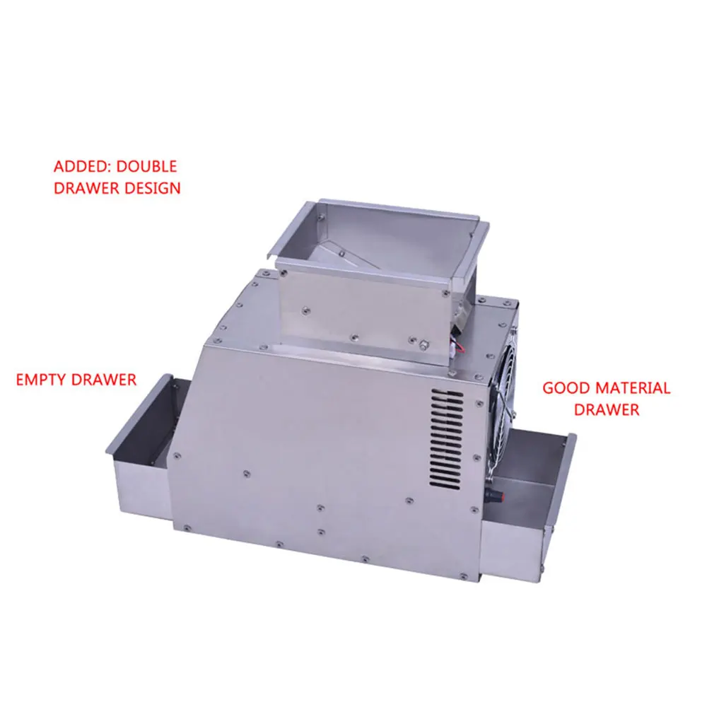 Macchina per la vagliatura del grano alimentazione per uccelli cibo elettrico setaccio per cereali setaccio lanciatore Shell separatore macchina per la schermatura vento elettrico Shell er