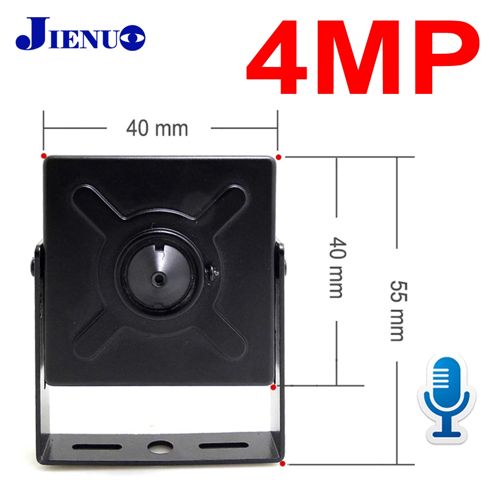 

JIENUO 4MP HD POE Mini Camera Audio Micro Cctv Security Video Surveillance Cam Indoor Home Onvif Small CCTV Network Xmeye ICsee