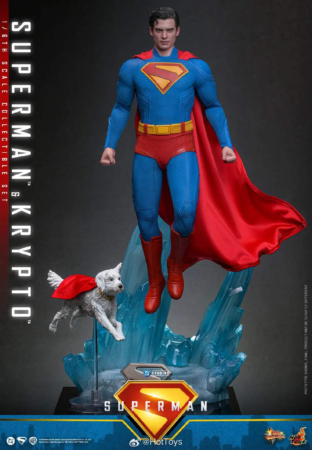 ของเล่นสะสมรุ่น HotToys MMS812 ซูเปอร์แมน คริปโต ฟิกเกอร์ทหาร ขนาด 1/6 ของเล่นแอคชั่นฟิกเกอร์ ของขวัญ ของสะสม