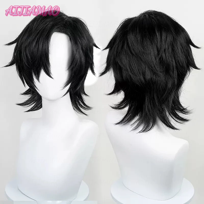 Game Undertale Cosplay Mettaton Wig Women Girl Role Play Short Black Heat Resistant Hair Wig + Free Wig Cap