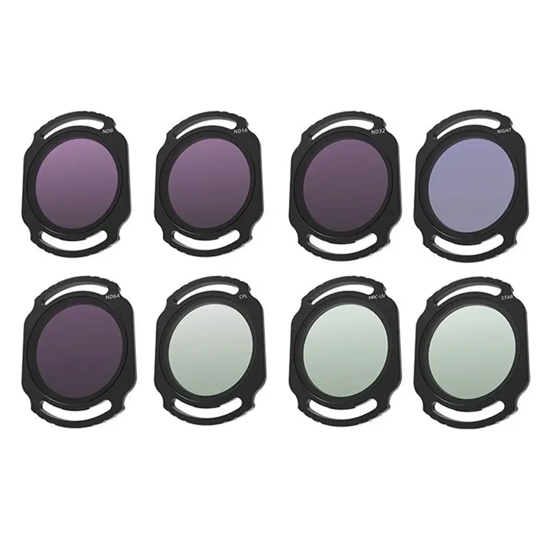A60F-For O4 Air Unit Pro Filterset UV 8-teilig Kameraschutz-Objektivfilter für DJI O4 Air Unit Pro/Avata2 Drohnenzubehör