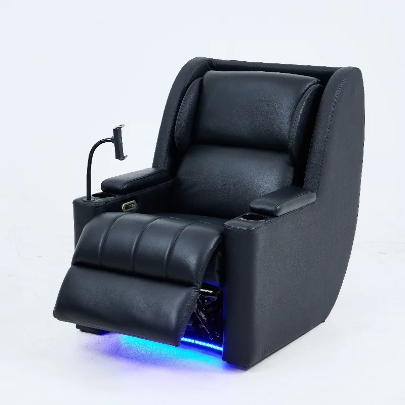 Home theater private first class leather sofa cinema living room electric multi-function seat Italian high-end cowhide