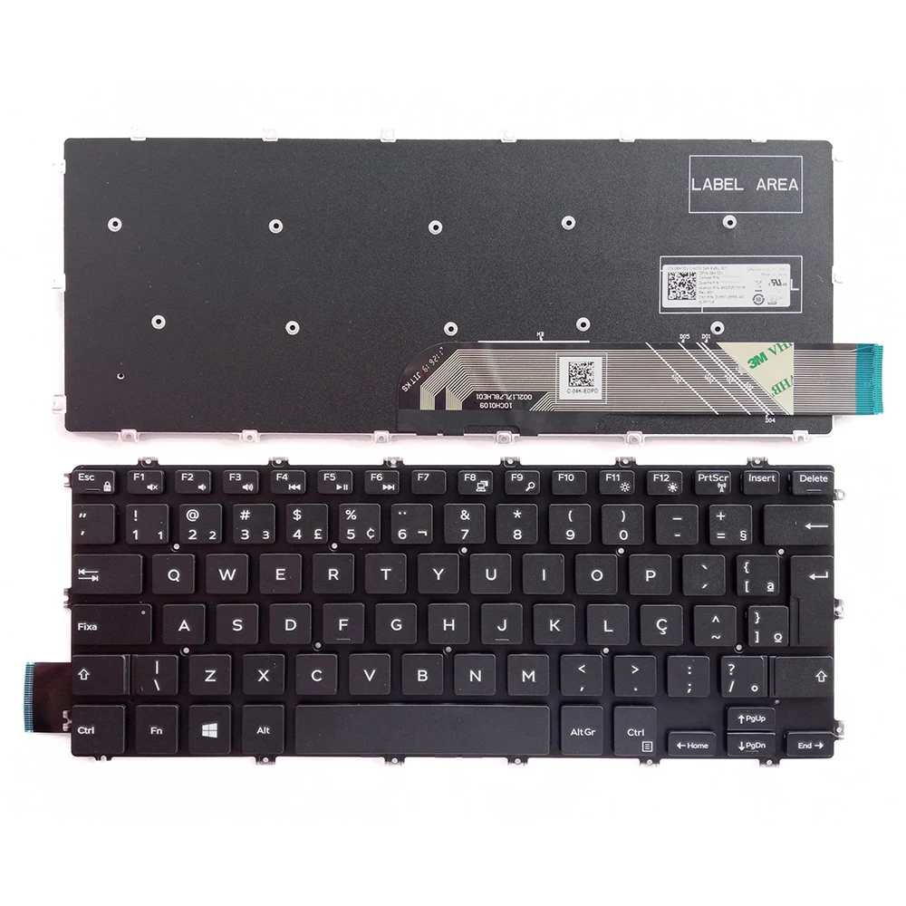 Brazilian Keyboard for DELL Inspiron 5480 5485 5488 P92G 5481 5482 5485 7386 7586 P76F Latitude 3400 P111G Vostro 5481 5581