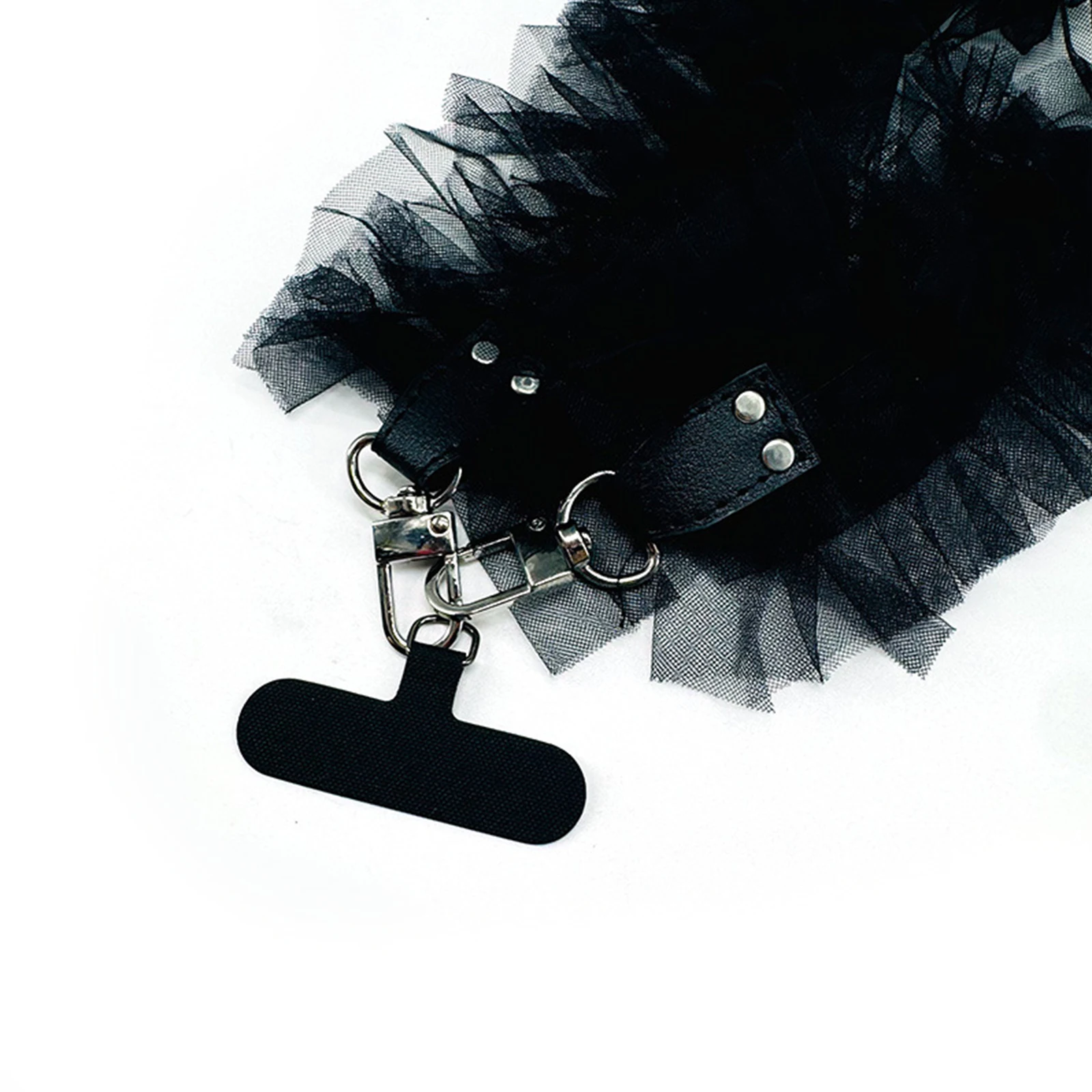 Ruffle Strap Replaceable Smartphone Shoulder Tulle Outdoor Neck Hanging for Women Cute Accessories