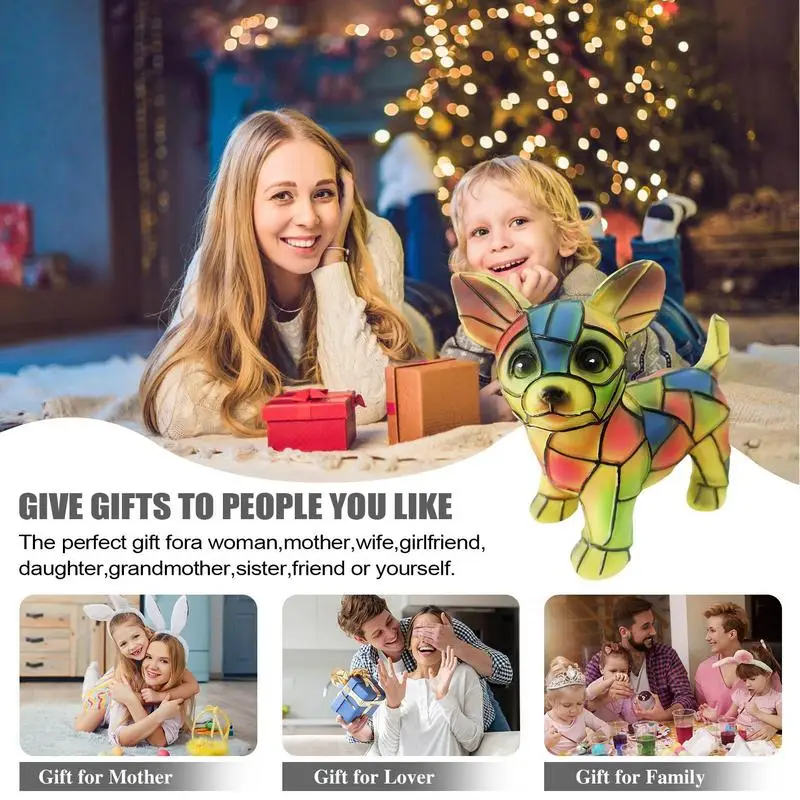 LED الراتنج الجدول مصباح الحيوان سلسلة السرير ضوء الليل المنزل الحلي لغرفة المعيشة غرفة نوم مكتب ديكورات المنزل