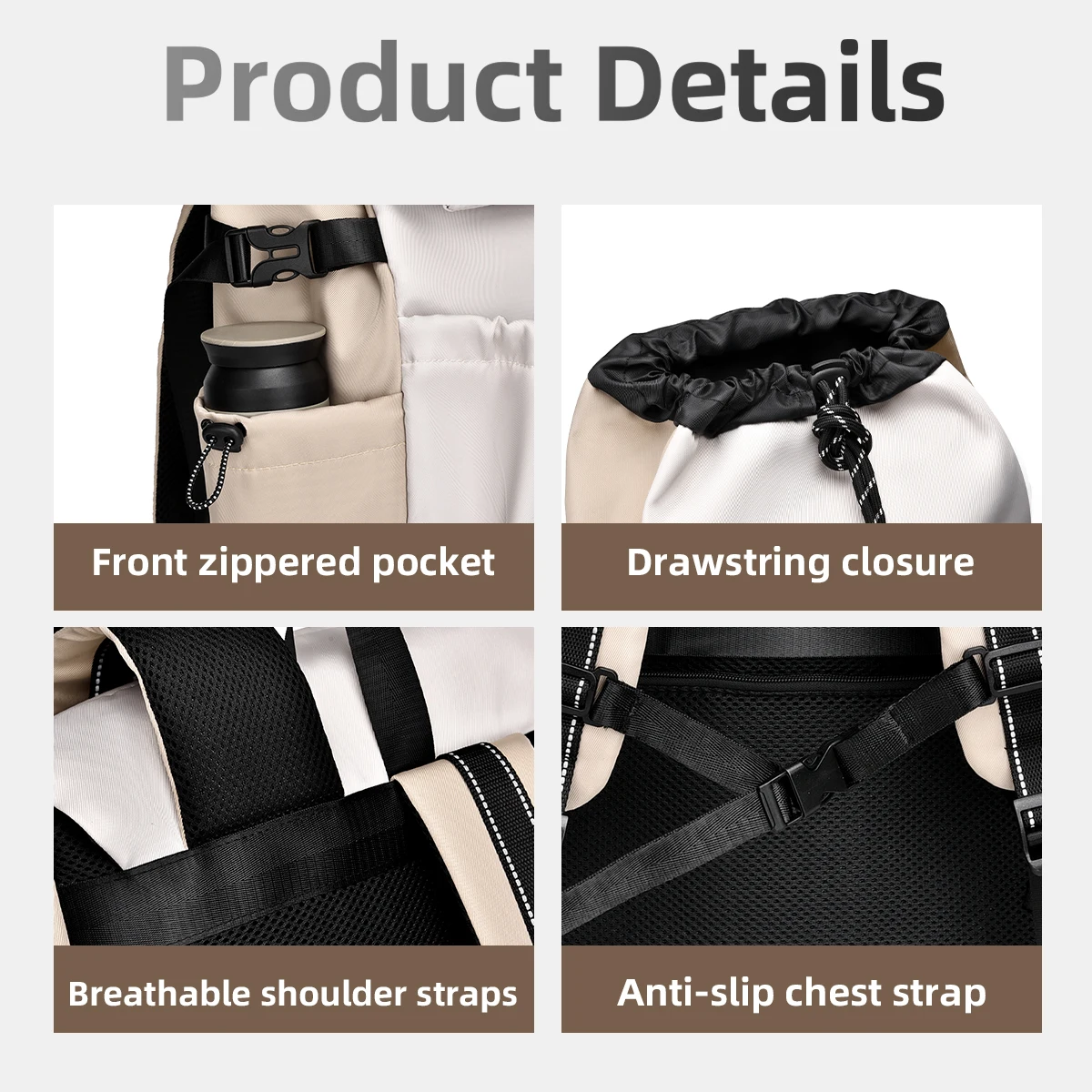 Zaino da trekking di grande capacità Borsa da scuola Studente universitario da viaggio Zaino da alpinismo Borsa per computer leggera Sport maschile Campeggio all'aperto Vacanza Affari