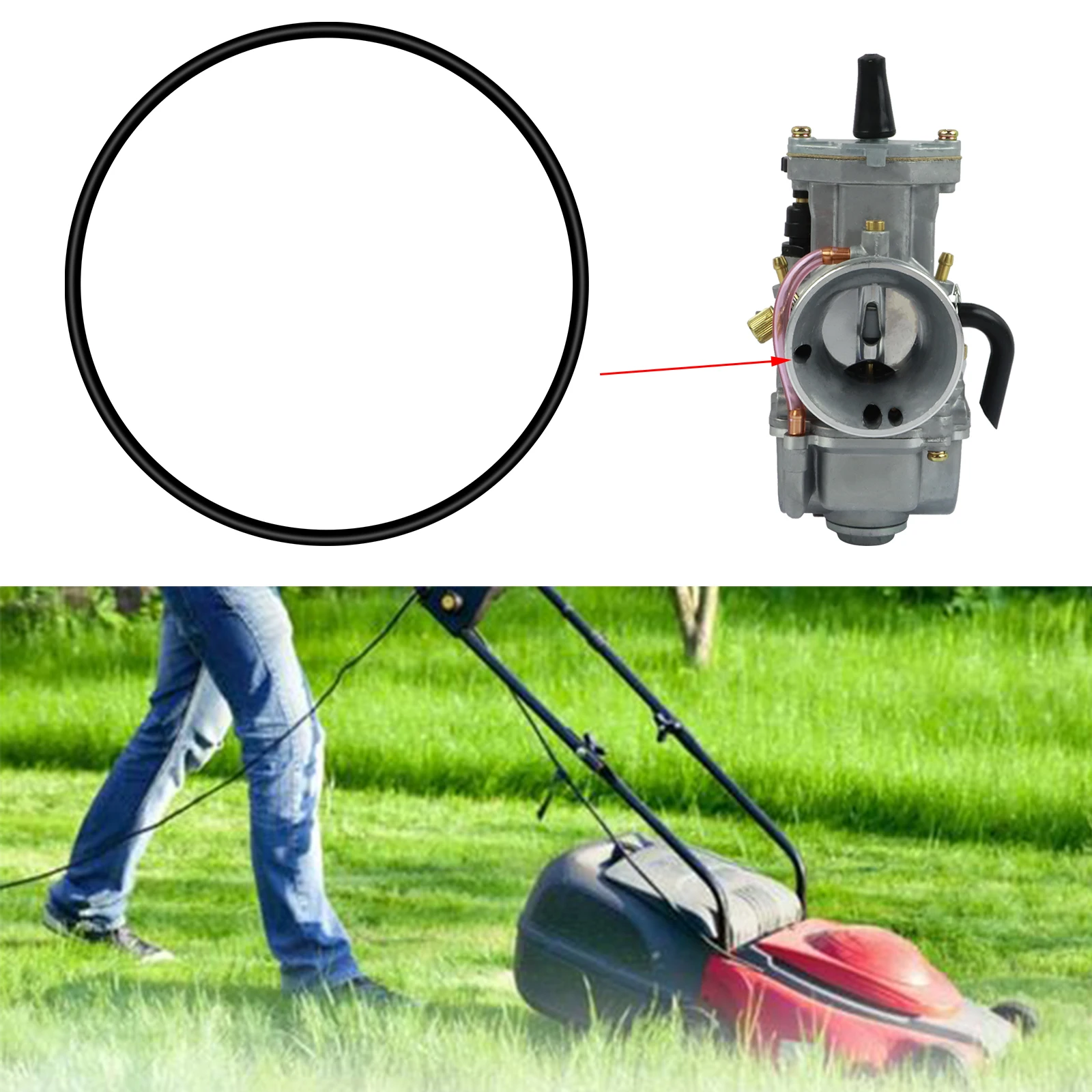 Lawn Mower Carburetor Gasket Float Bowl O-Ring Seal Gasket for Honda GX110 GX120 GX140 GX160 GX200 GXV120 140 160 16010-ZE1-812