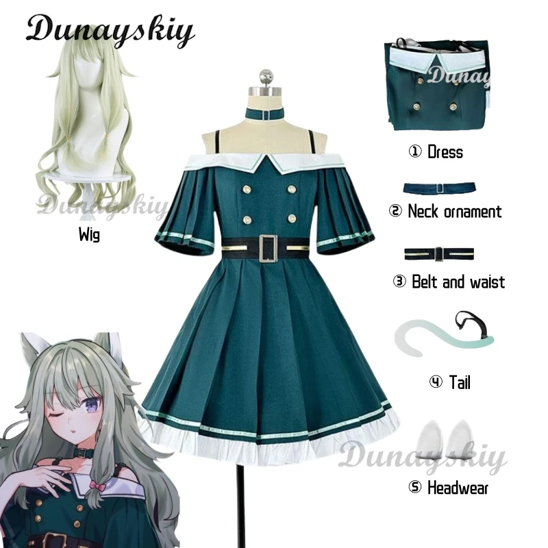 

PJSK ‌Kusanagi Nene Cosplay Costume Wig Game Project Sekai Cosplay Dress Anime Clothing Halloween Uniforms Party Prop Uniform