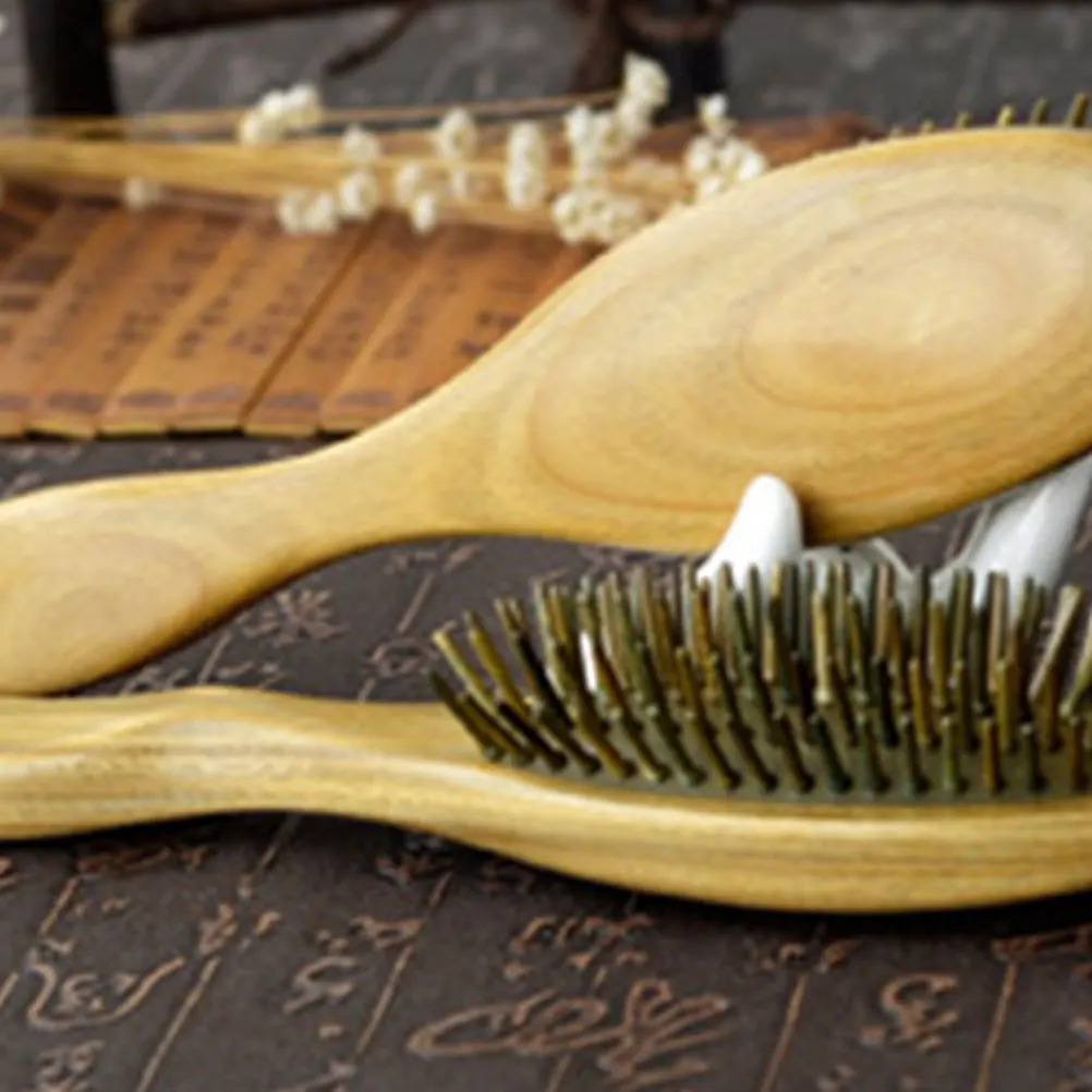 

Подушка с деревянной ручкой, массажная расческа, подушка безопасности, щетка для волос, массажная расческа для кожи головы, распутывающая расческа, расслабляющий подарок для всех типов волос