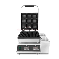 Commercial electric Digital waffle maker large single monolithic waffle cake machine square waffles without oil leakage grid