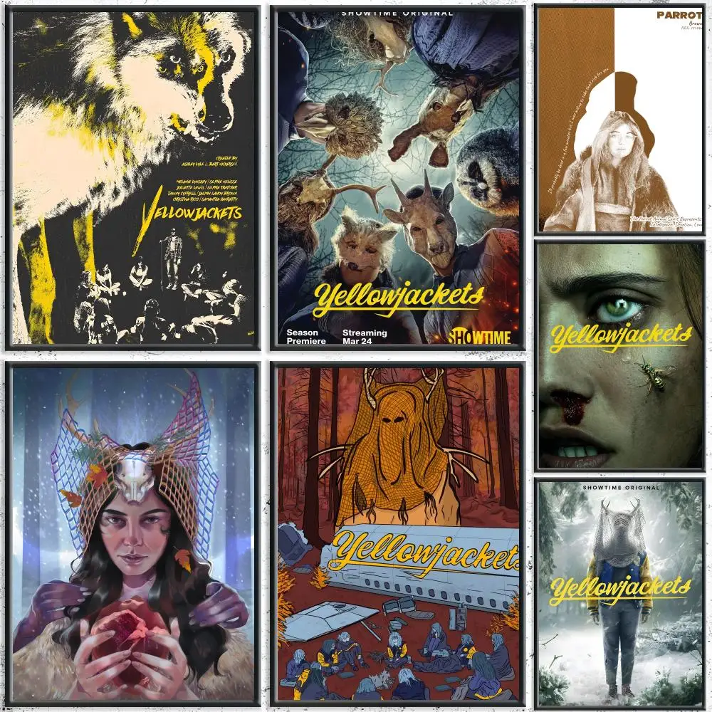 Dark TV Series Y-YellowjacketsS Poster HD Self-Adhesive No Residue After Removal Ideal for All Kinds of Wall Decor