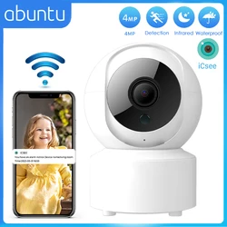 ABUNTU 4MP Mini WiFi Camera Indoor 3MP Surveillance Camera For Babay Pet Monitor Home Security  Protection Human Detection ICSEE